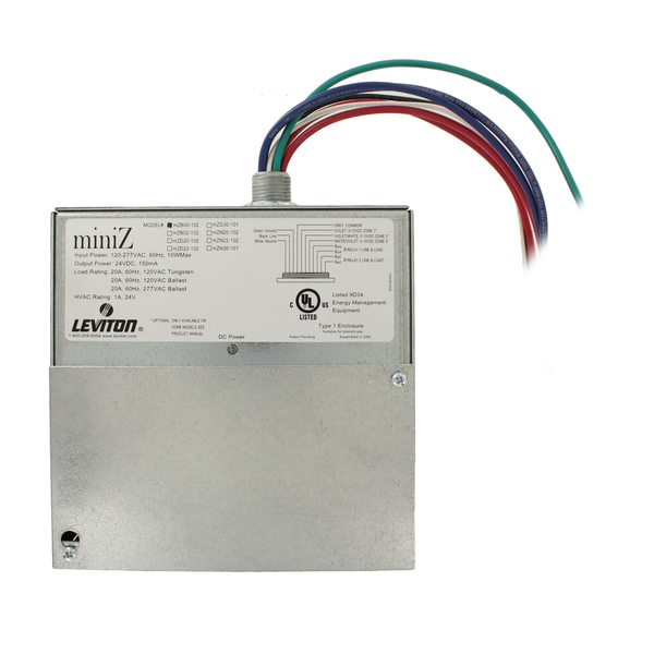 Leviton DIMMERS AND ACCESSORIES MINIZ 2 ZONE, SWITCHING MZB00-102